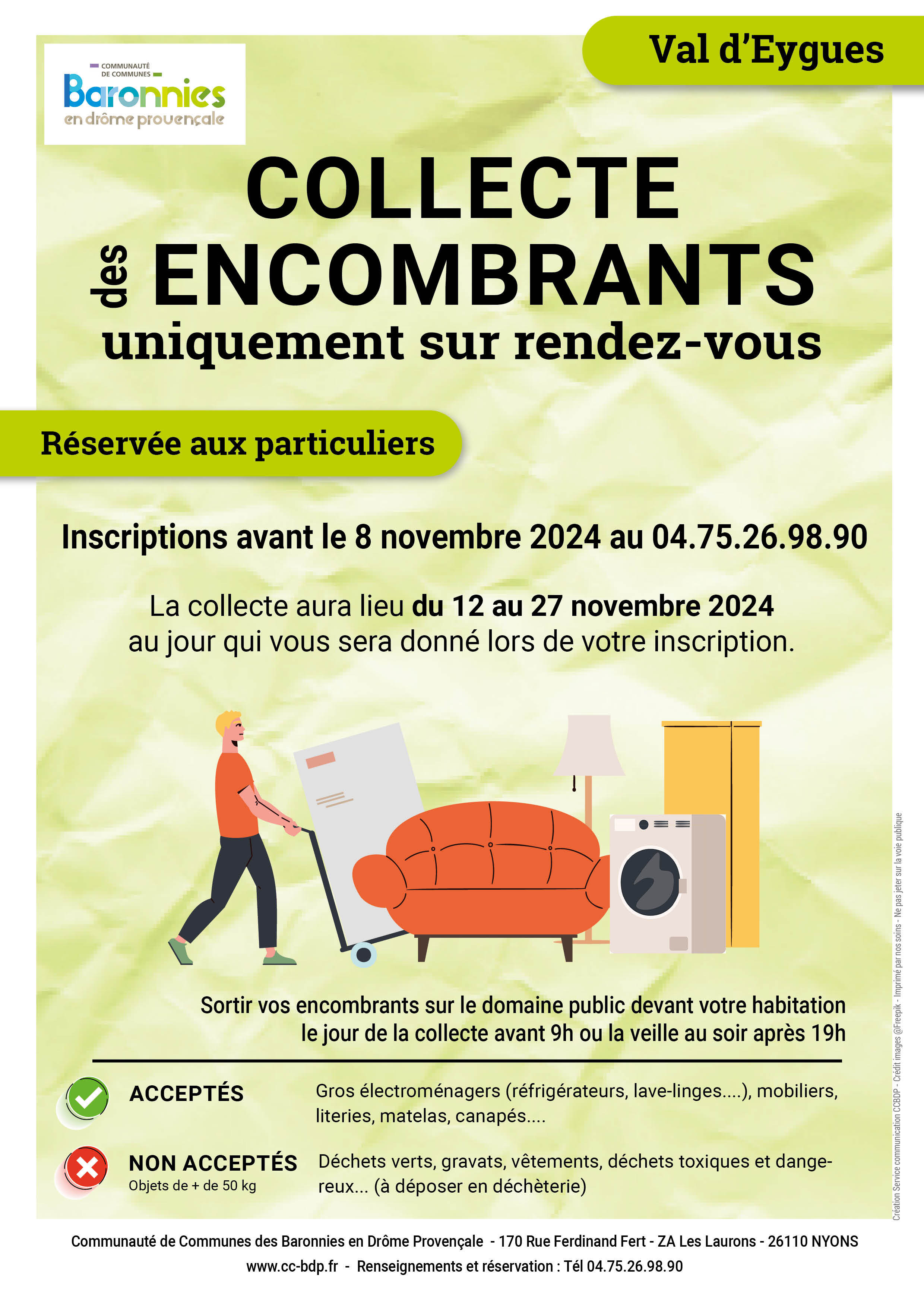 Affiche encombrants