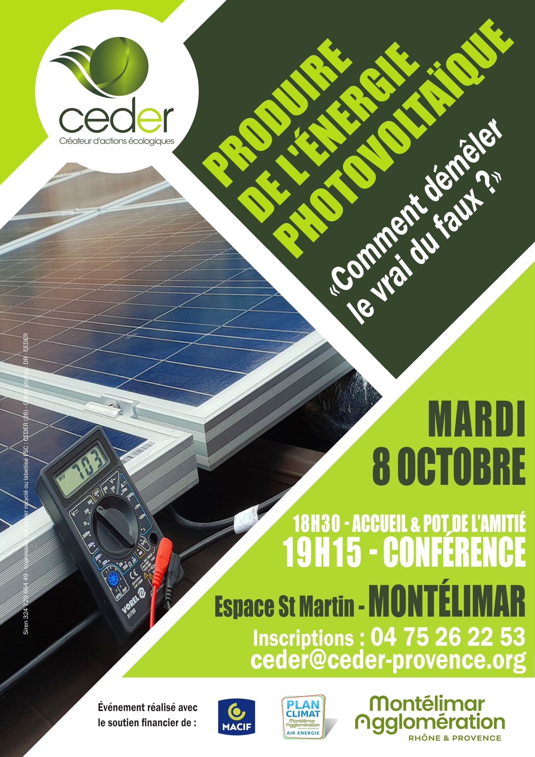 CEDER conférence photovoltaïque